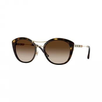 Burberry BE4251Q300213 Women's Cat Eye Sunglasses, Dark Havana Frame, Brown Gradient Lens, 53mm