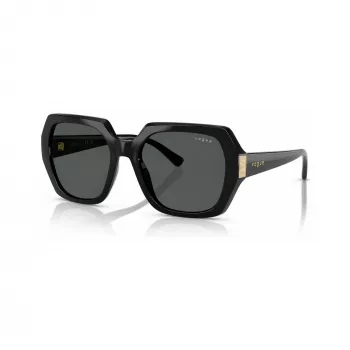 VOGUE dame VO5612SBW4487 firkantede solbriller sort/grå 55mm