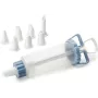 IBILI 104629 sprøjteposesæt til bagværk, 18 cm, 6 dyser i rustfrit stål, hvid