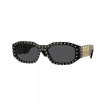 Versace unisex VE4361 solbriller – sort stel, grå glas, 53/18/140 mm VE4361-539787
