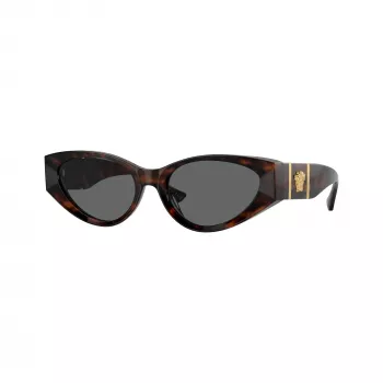 Versace VE4454-542987 dame cat-eye solbriller, havanna/mørkegrå, 55mm