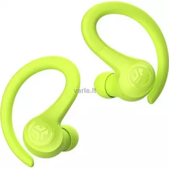 JLab GO Air Sport True Wireless Høretelefoner med Ørebøjler, Bluetooth 5.1, IP55 svedresistent, 32-timers batteri, gul IEUEBGAIRSPRTRYEL124