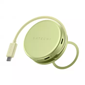 Satechi OntheGo 5-i-1 Multiport Adapter - USB-C Hub med 4K HDMI, USB-C 5Gbps, USB-A 5Gbps, SD-Kortlæser, 60W PD Pass-through (Citrus)