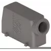 ILME TMAO24.40 High Construction Hood, Size 24B, Side M40 Entry, 4-Bolt Locking, Die-Cast Aluminum, RAL 7040