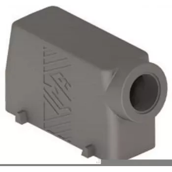 ILME TMAO24.40 High Construction Hood, Size 24B, Side M40 Entry, 4-Bolt Locking, Die-Cast Aluminum, RAL 7040