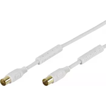 Vivanco SAT-antennekabel 10 m hvid (VVAN100FEDBGW)
