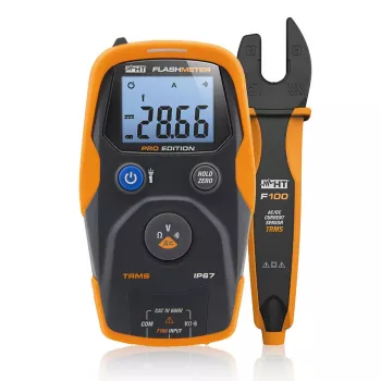 HT Instruments Flashmeter Pro TRMS Digital Multimeter with Luxmeter and Flash Duration Measurement 1010601