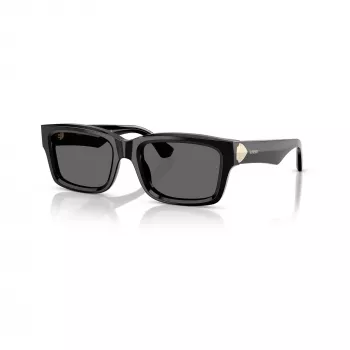 Burberry BE4443-300187 Women's Sunglasses, Black Frame, Grey Lenses, 55/20/145 mm