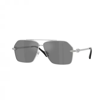Versace VE2284-10006G herre-solbriller, sort stel, grå glas, 63mm