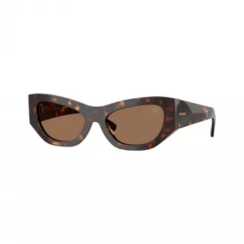 Burberry BE4450U300273 Women's Square Sunglasses, Dark Havana Frame, Brown Gradient Lenses, 54-19-140 mm