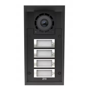 2N IP Force 2.0 IP-video-dørtelefon med 4 opkaldstaster, IP69K, HD-kamera 9151304C
