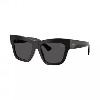 Burberry BE4449-300187 dame cat-eye-solbriller, sort stel, grå gradientglas, 53mm