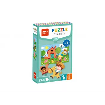 AGIPA Learning Puzzle The Farm, 24 Pieces, Cardboard Box, 152 mm Length 18746