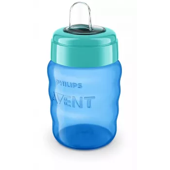Philips AVENT Easy Sip træningstumling, 9M+, 260 ml, silikonehældetud, blå