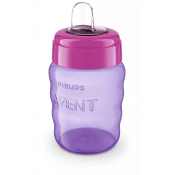 Philips AVENT Easy Sip træningstumling 9m+ 260ml silikonehældetud pink