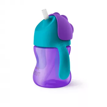 Philips Avent Bendy Straw Cup 200 ml, 9m+, lilla