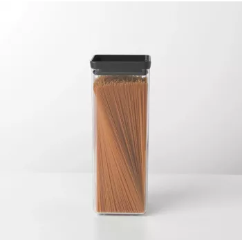 Brabantia firkantet opbevaringsbeholder 2,5L mørkegrå