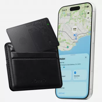 NOMAD Tracking Card V2 - Wallet Finder-kort kompatibel med Apple Find My (sort)
