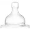 Philips AVENT anti-kolik babyflasker silikonesutter 1M+, langsom flow, 2-pak
