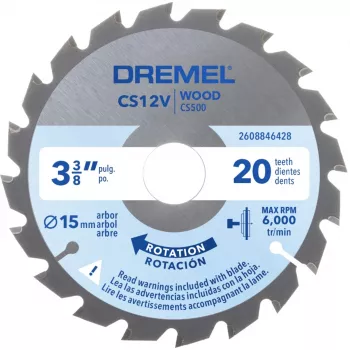 Dremel CS500 trærundsavklinge 85mm, wolframcarbid-belagt, 20 tænder, til DSM20 Compact Saw 2608846431