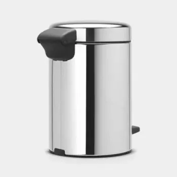 Brabantia NewIcon 5L pedalspand Brilliant Steel