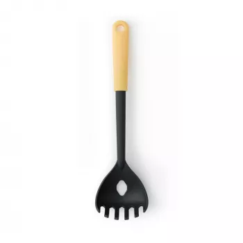 Brabantia spaghettiserver, vaniljegul, nylon, varmebestandig, opvaskemaskine-sikker