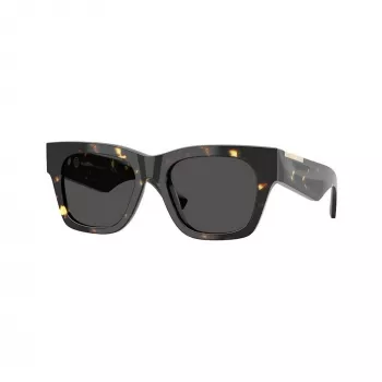 Burberry BE4424-410687 Women's Sunglasses, Cat Eye, Transparent Grey Frame, Dark Grey Lenses, 52/18/130 mm