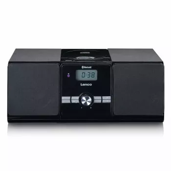 Lenco MC-030BK mikro-musikanlæg med Bluetooth, CD, FM-radio, USB, AUX, sort