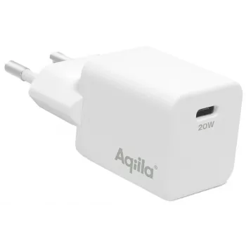 Aqiila Chargebird W1 20W USB-C-væglader hvid AQWCW1PBI20W898