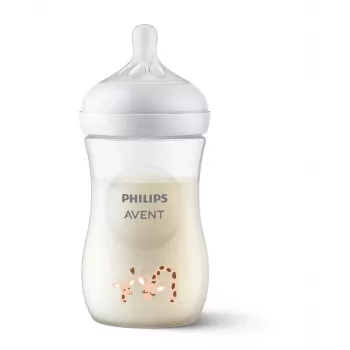 Philips Avent Natural Response giraf-babyflaske 260 ml, medium sut, 1m+