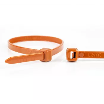 WKK brune nylon-kabelbånd 200 x 3,6 mm, 100-pak 110124171