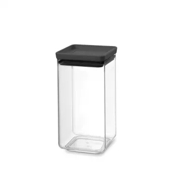 Brabantia Make & Take rektangulær madbeholder 1,6 L mørkegrå