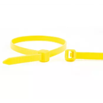WKK gule nylon-kabelbånd 100 x 2,5 mm, 100-pak 11032471