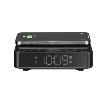 AIWA CR-30/BK digitalt vækkeur med LED-display, FM/PLL-radio, sort
