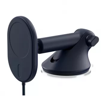 iOttie Velox magnetisk trådløs lader instrumentbræt & forrudeholder - 7,5W Qi hurtigopladning, MagSafe kompatibel, sort