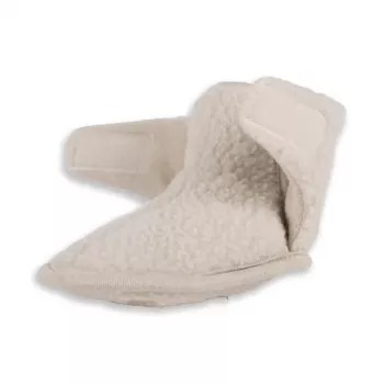 Lodger Slipper Teddy babysko, Birch, 6-12 måneder, størrelse 19-20