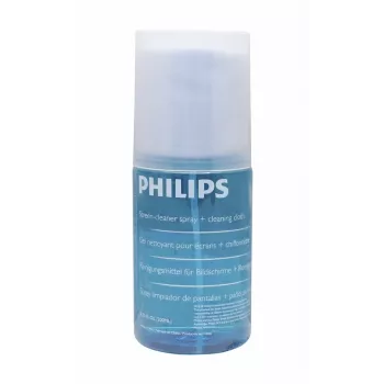 PHILIPS SVC1116B/10 skærmrensningssæt til LED, LCD, plasma, OLED, smartphones, tablets, laptops, TV - 200 ml gelspray + mikrofiberklud
