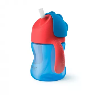 Philips AVENT sugerørskop med fleksibelt sugerør, 200 ml, 9m+, blå