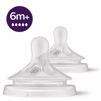 Philips Avent Natural Response silikonesut, meget hurtigt mælkeflow, 6m+, 2-pak