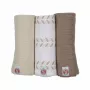 Lodger Swadler Solid Matcha bomulds-pucktæppe, Birch, 70x70 cm, 3-pak