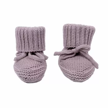 Lodger Slipper Knit babysko, rosé, 0-6 måneder