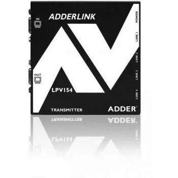 ADDER LPV154T AV-extender-transmitter – VGA & audio over CATx, 300 m, sort ALPV154T-IEC