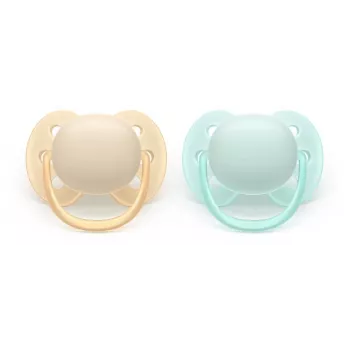 Philips Avent Ultra Soft sutter neutral, 0-6 måneder, 2-pak