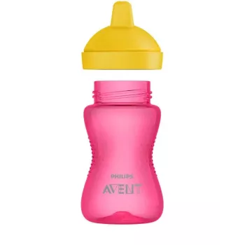 Philips Avent My Grippy træningstumling med hård tud 300 ml, 18M+, lyserød