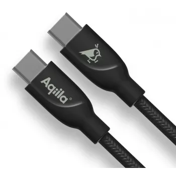 AQIILA USB-C til USB-C lade- og synkroniseringskabel 3 m sort AQCBPBICB4BD881