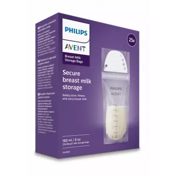 Philips AVENT opbevaringsposer til modermælk 180 ml, 25-pak