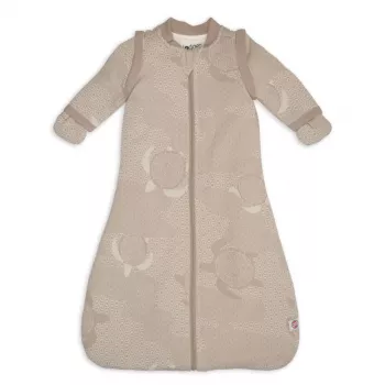 Lodger Hopper Matcha Turtle baby sovepose med aftagelige ærmer, beige, 50/62