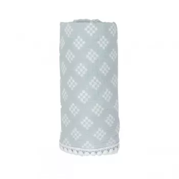 Lodger Swaddle Tribe musselin-bomuld svøb 120x120 cm Ice Flow