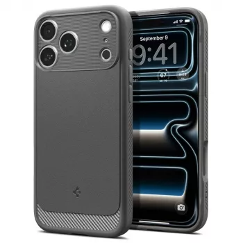 Spigen Rugged Armor Mag MagSafe-cover til iPhone 17 Pro / 18 Pro - grå