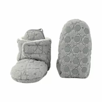 Lodger Slipper Folklore fleece-babyhjemmesko, Drizzle, 12-18 måneder